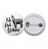 No Probllama Pinback Button